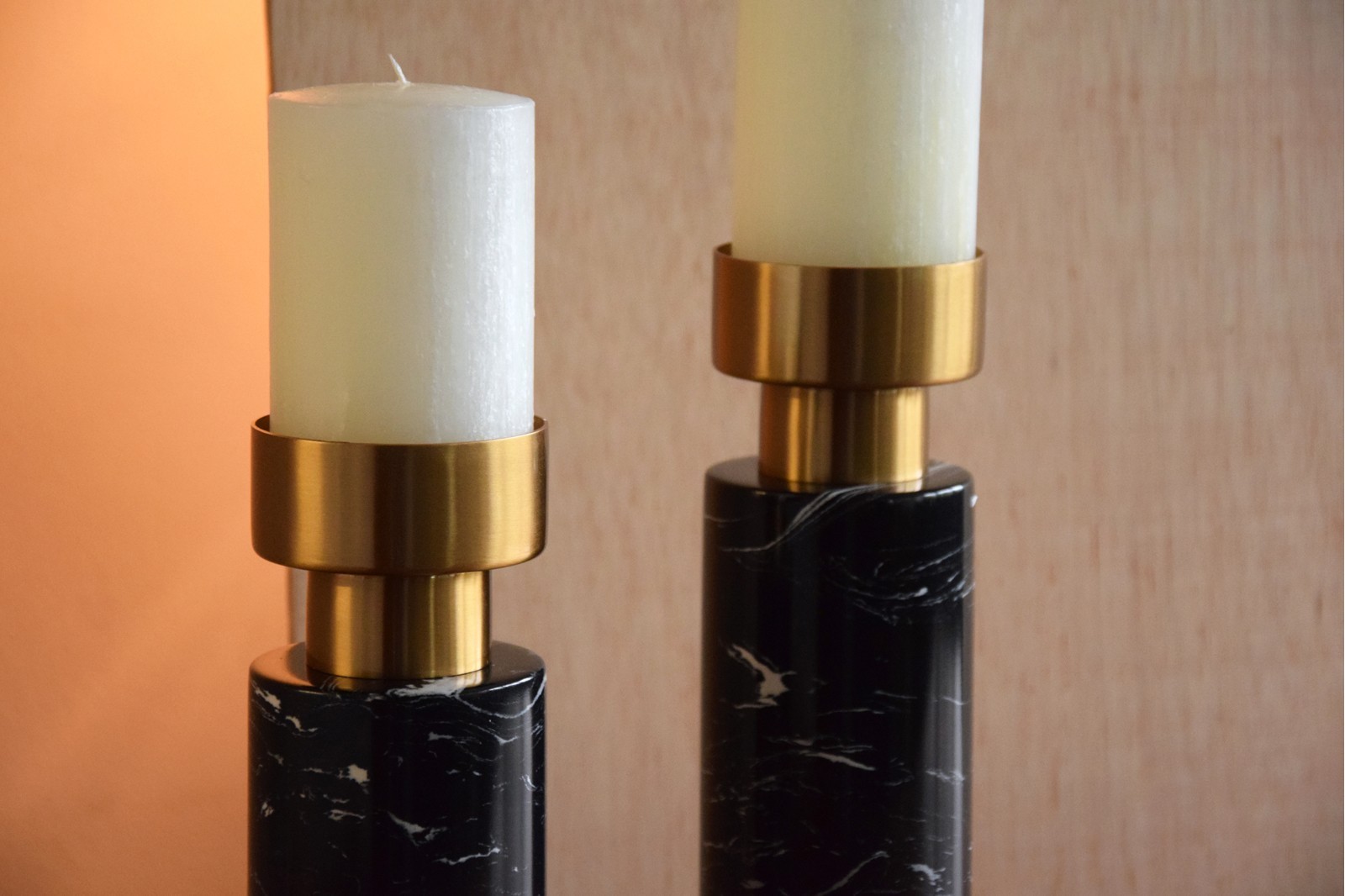 CANDELABRO EN MARMOL Y METAL.PEQ. | VP Interiorismo