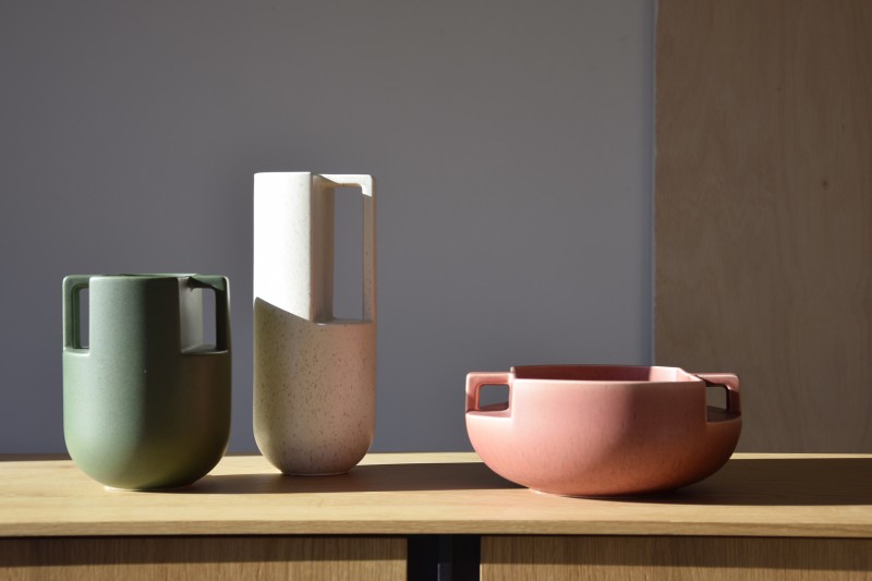 ANGLE COLLECTION: CERAMIC VASES
