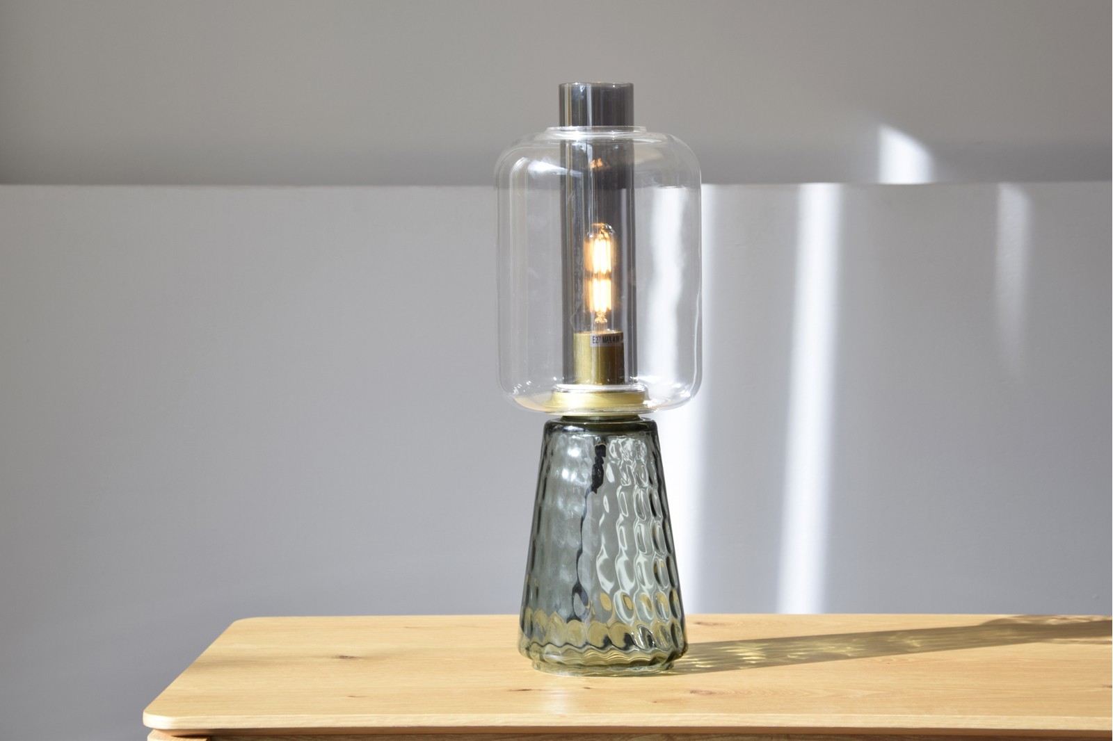 TABLE LAMP COLLECTION CANDIL. SMOKY GLASS. LED