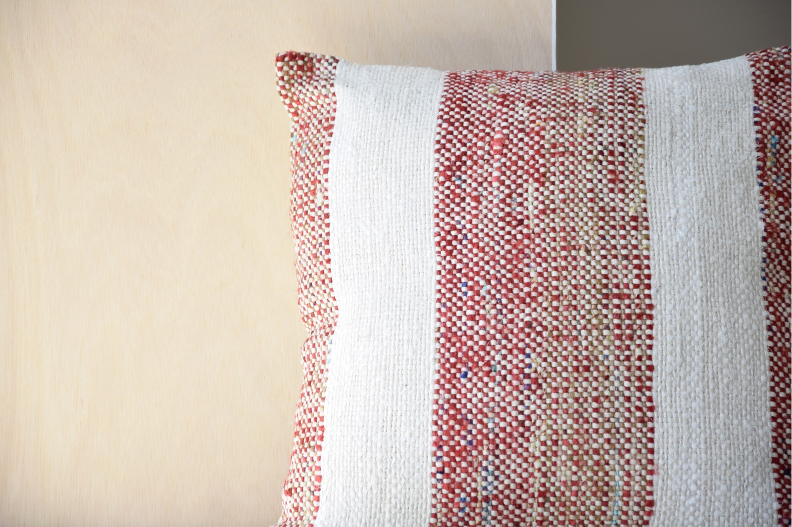 CUSHION MARA N.2. RED AND WHITE COLOR