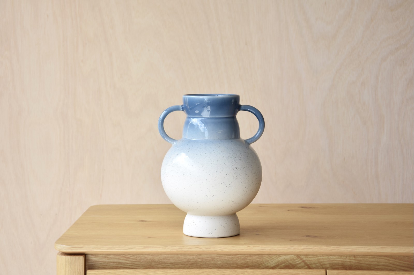 CERAMIC JAR. ÍTACA COLLECTION. BLUE COLOUR. SMALL