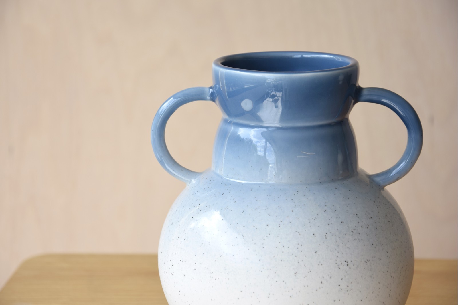 CERAMIC JAR. ÍTACA COLLECTION. BLUE COLOUR. SMALL