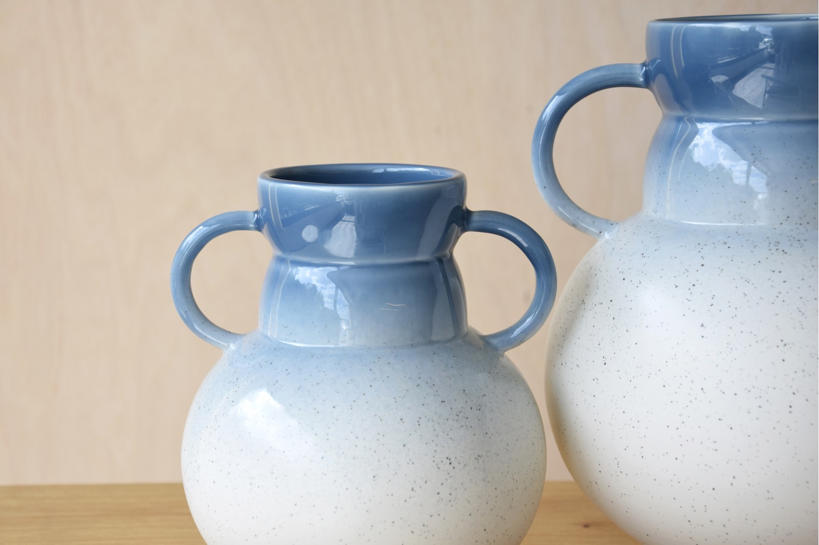 CERAMIC JAR. ÍTACA COLLECTION. BLUE COLOUR. LARGE