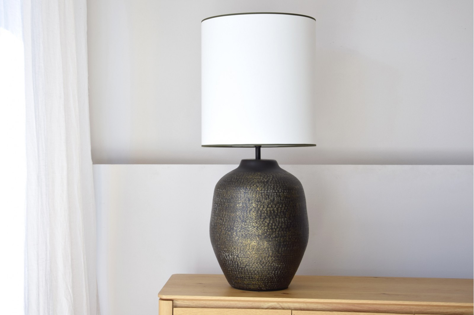 METAL TABLE LAMP N4 WITH SHADE