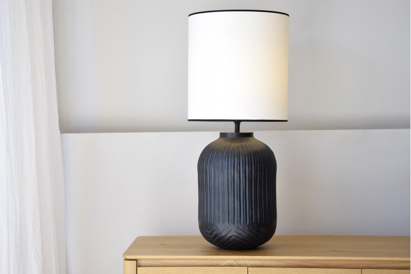 METAL TABLE LAMP N6 WITH SHADE