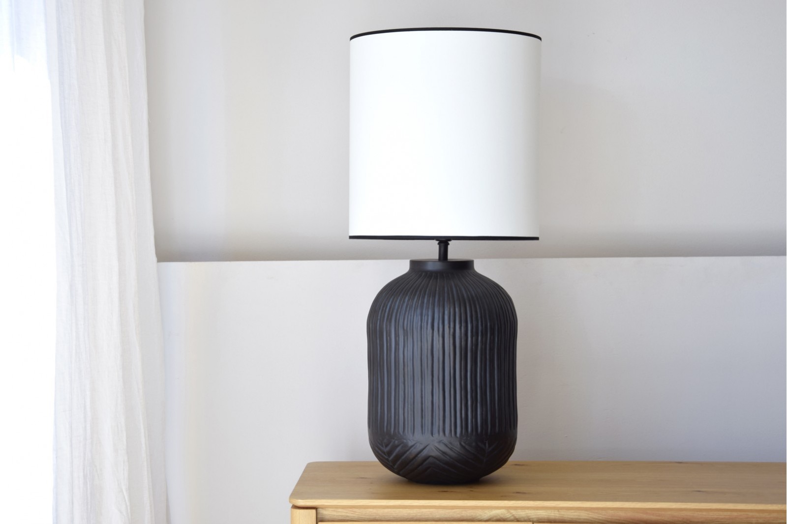 METAL TABLE LAMP N6 WITH SHADE