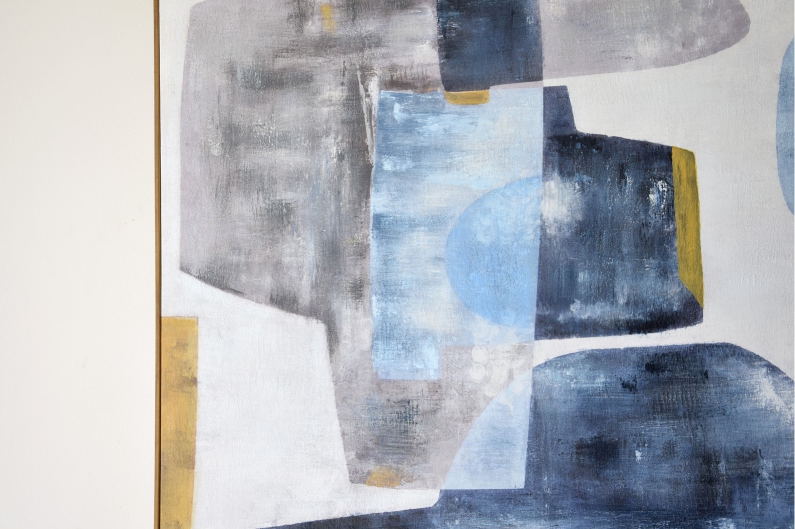 ABSTRACT PAINTING SHADOWS IN BLUE N.1