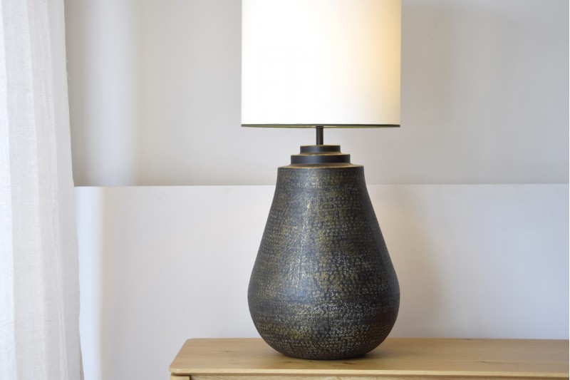 METAL TABLE LAMP N10 WITH SHADE