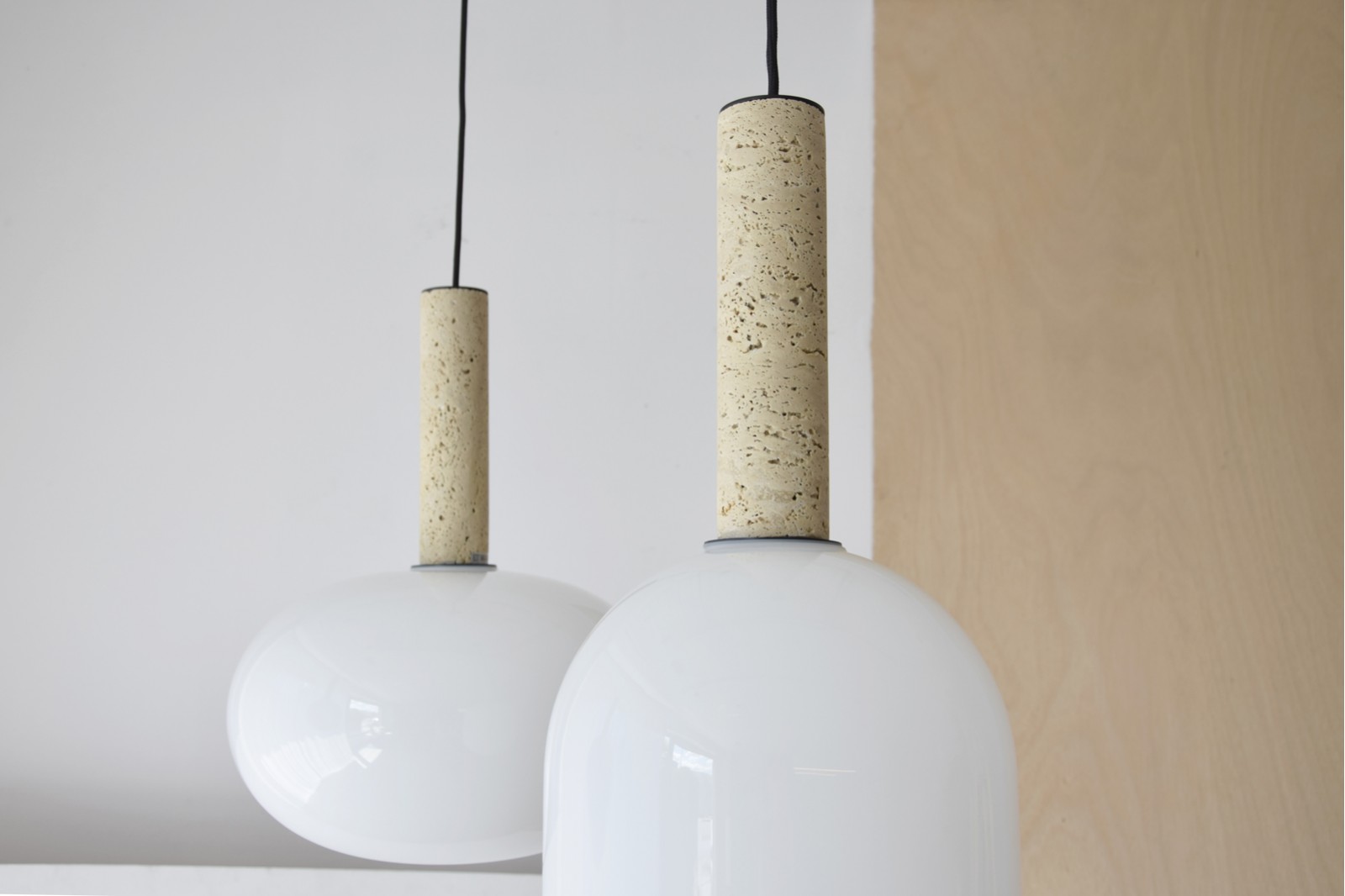 FORMAS COLLECTION: GLASS AND MARBLE CEILING LAMPS