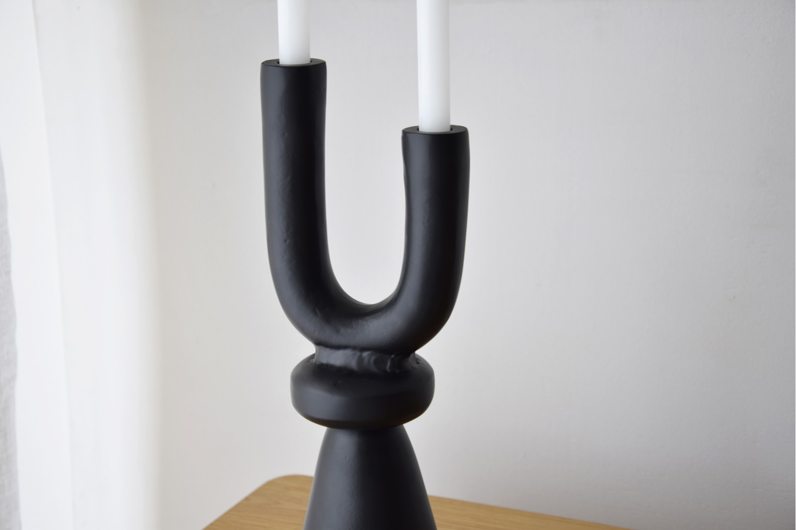 DUO COLLECTION: BLACK METAL CANDLEHOLDERS
