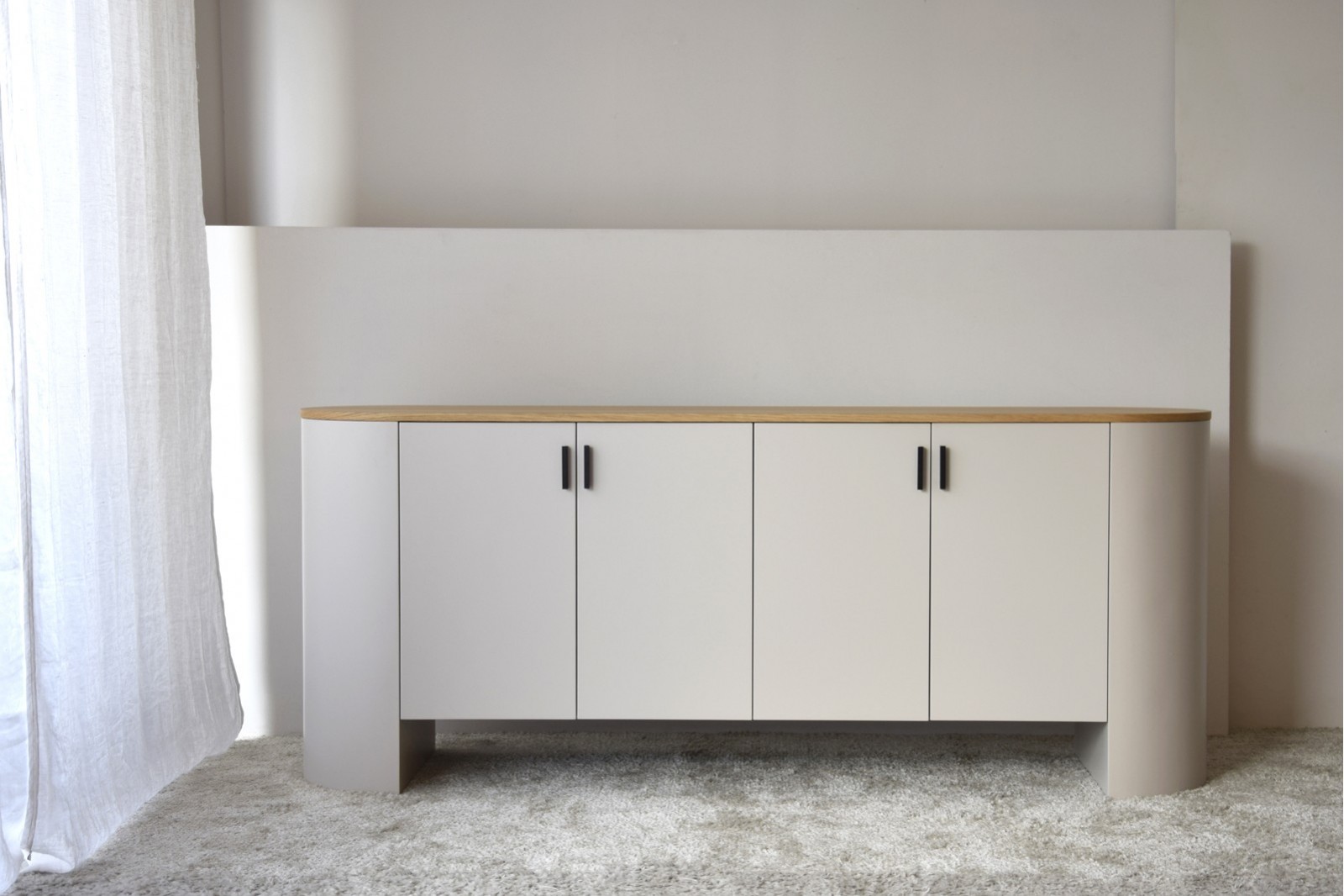 TEA COLECTION.SIDEBOARD SAND GREY AND OAK