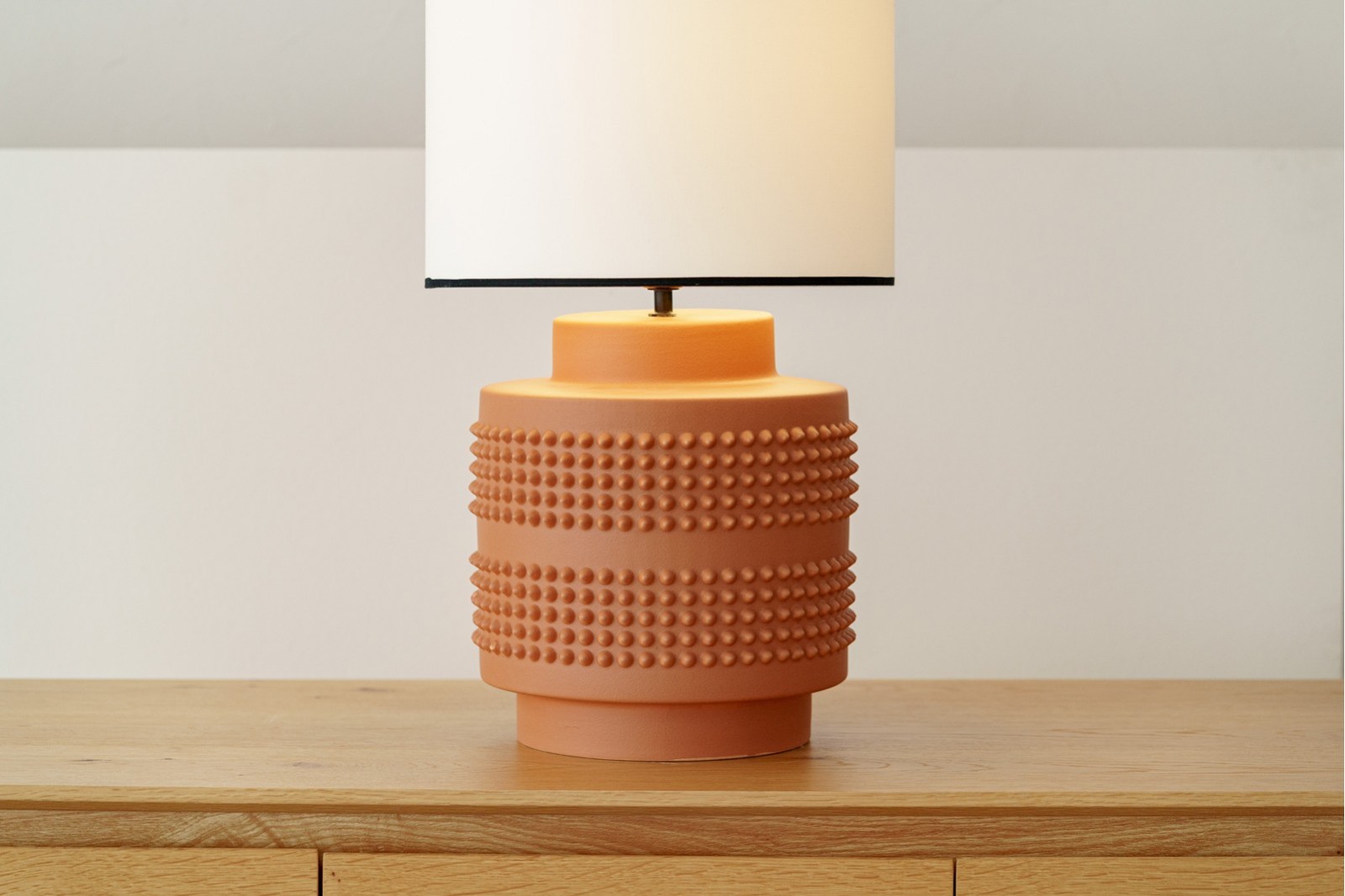 TABLE CERAMIC LAMP SOHO. DARK TILE COLOUR