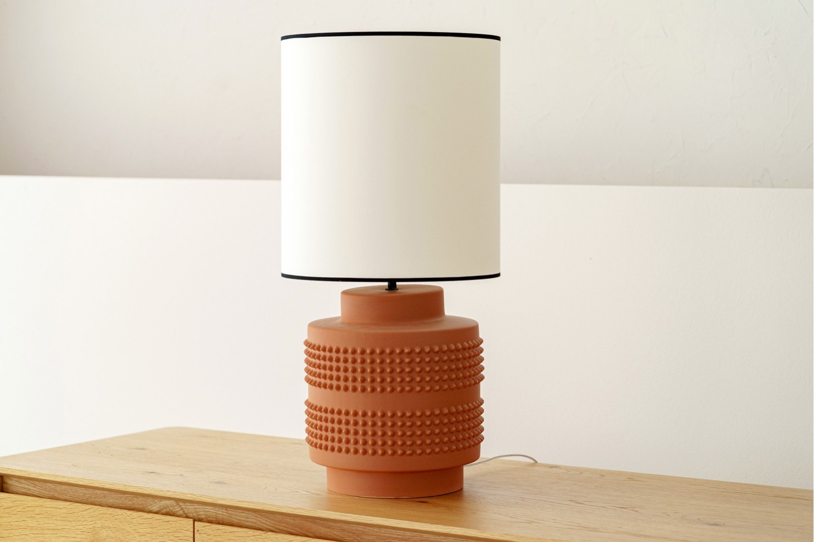 TABLE CERAMIC LAMP SOHO. DARK TILE COLOUR