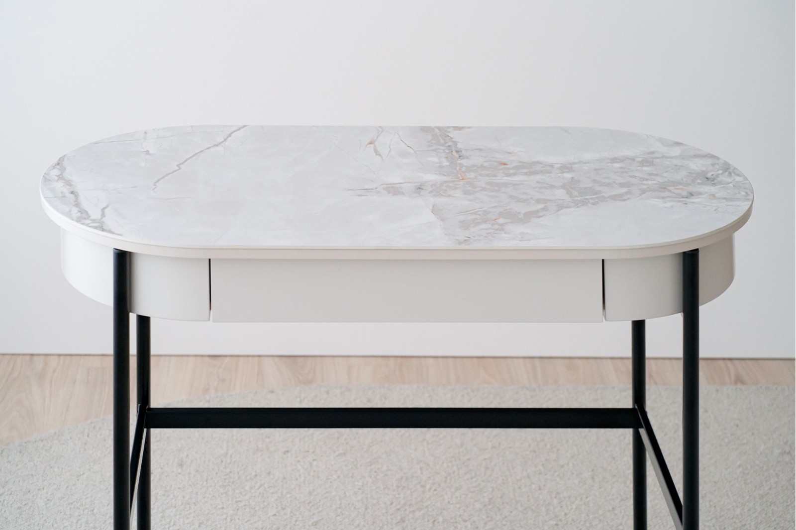 DESK N.26.WHITE CERAMIC MARBLE