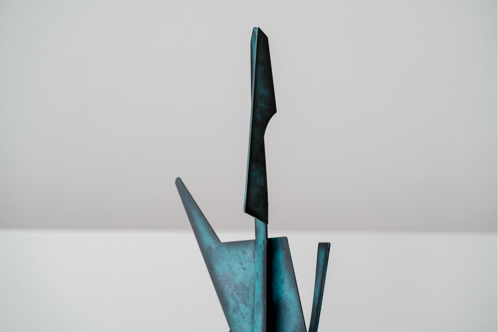 ESCULTURA ABSTRACCIÓN N2. VERDE Y AZUL