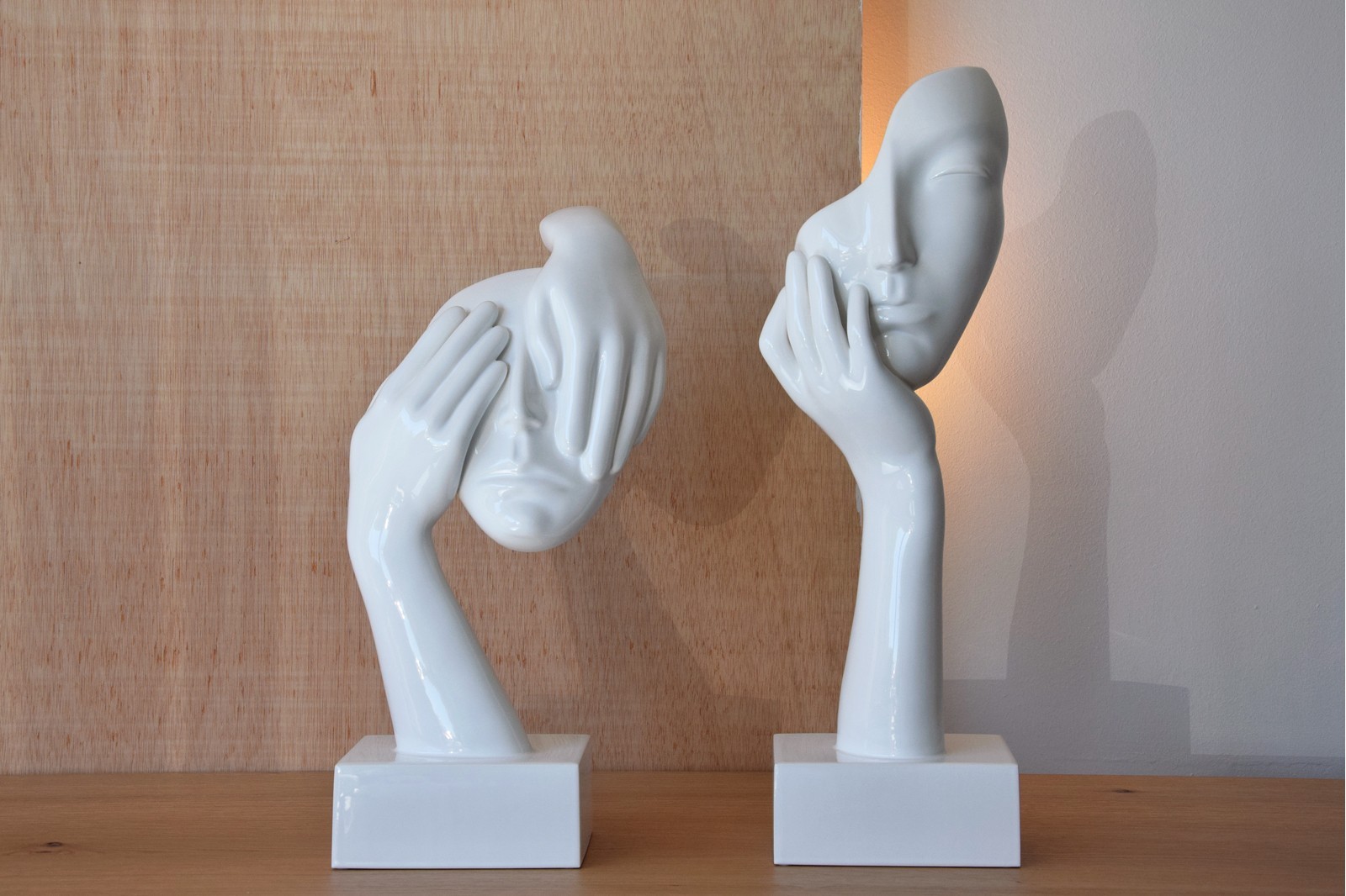 VISAGE MASCULIN.SCULPTURE EN CÉRAMIQUE