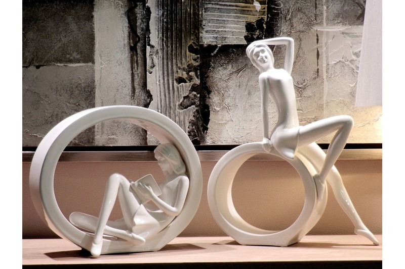 ESCULTURA CERÁMICA ALTA. COL. BAILARINAS
