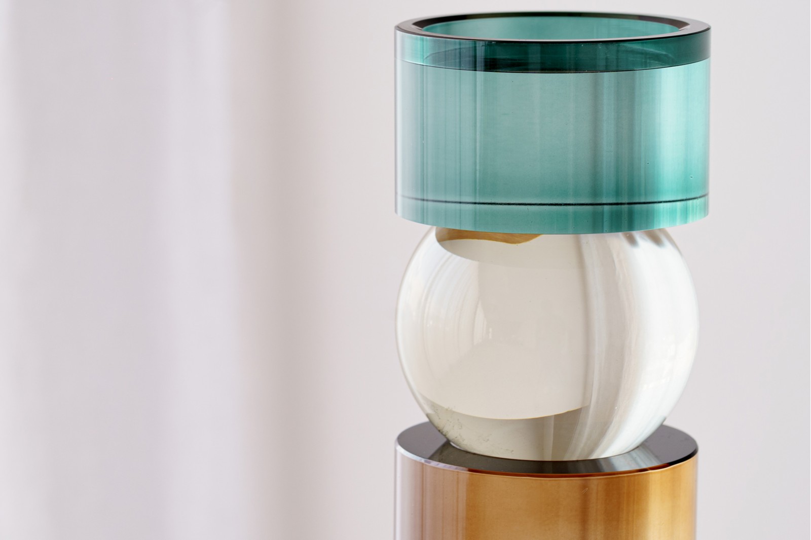 CYLINDER COLLECTION: COLOURED GLASS CANDLE HOLDERS 2