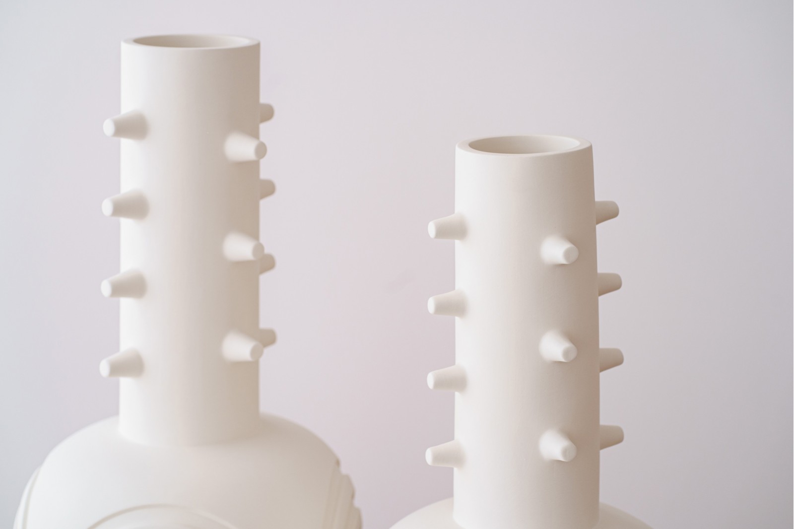 COLLECTION NIM : VASES EN CÉRAMIQUE BLANC MAT