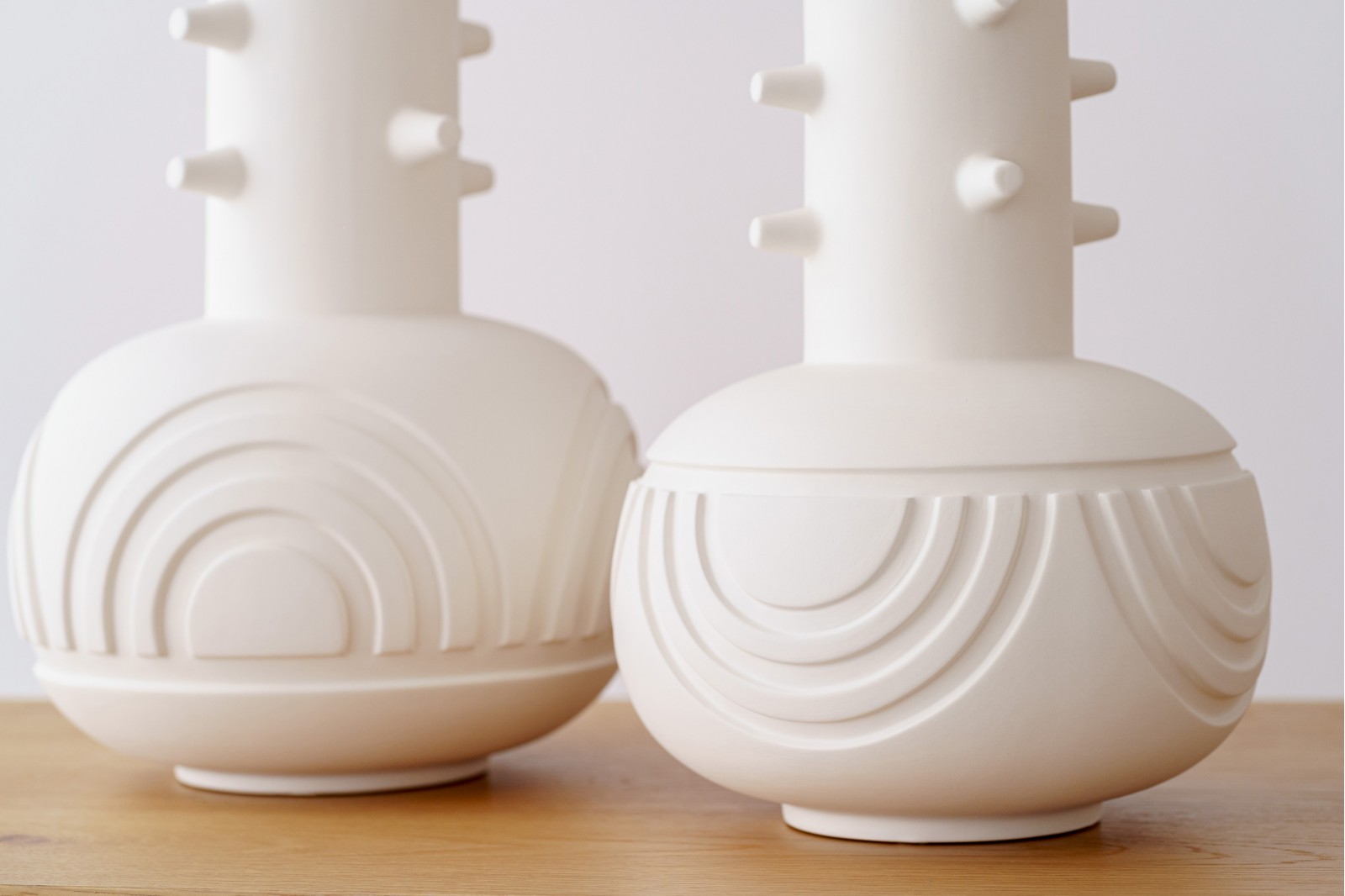 COLLECTION NIM : VASES EN CÉRAMIQUE BLANC MAT