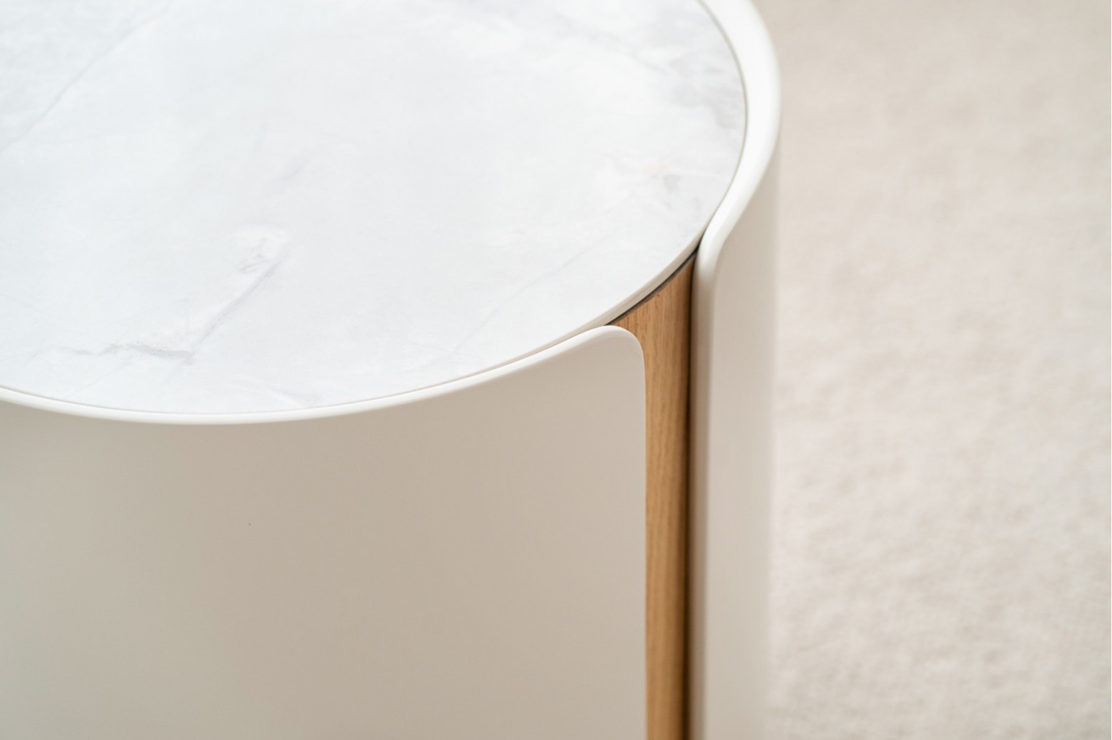 SIDE TABLE N.50. GREY AND WHITE CERAMIC TOP