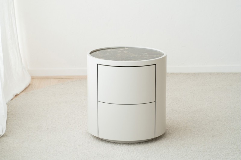 SIDE TABLE N.92. GREY. BROWN CERAMIC TOP