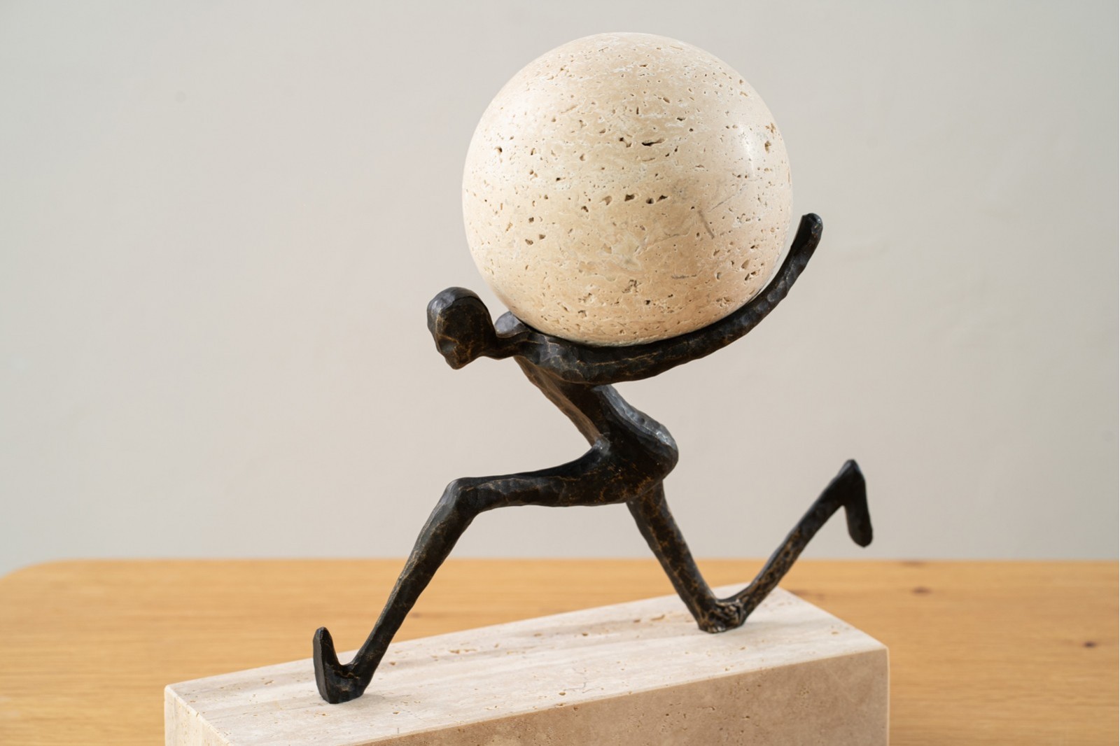 RUNNING COLLECTION: METAL AND MARBLE SCULPTURES