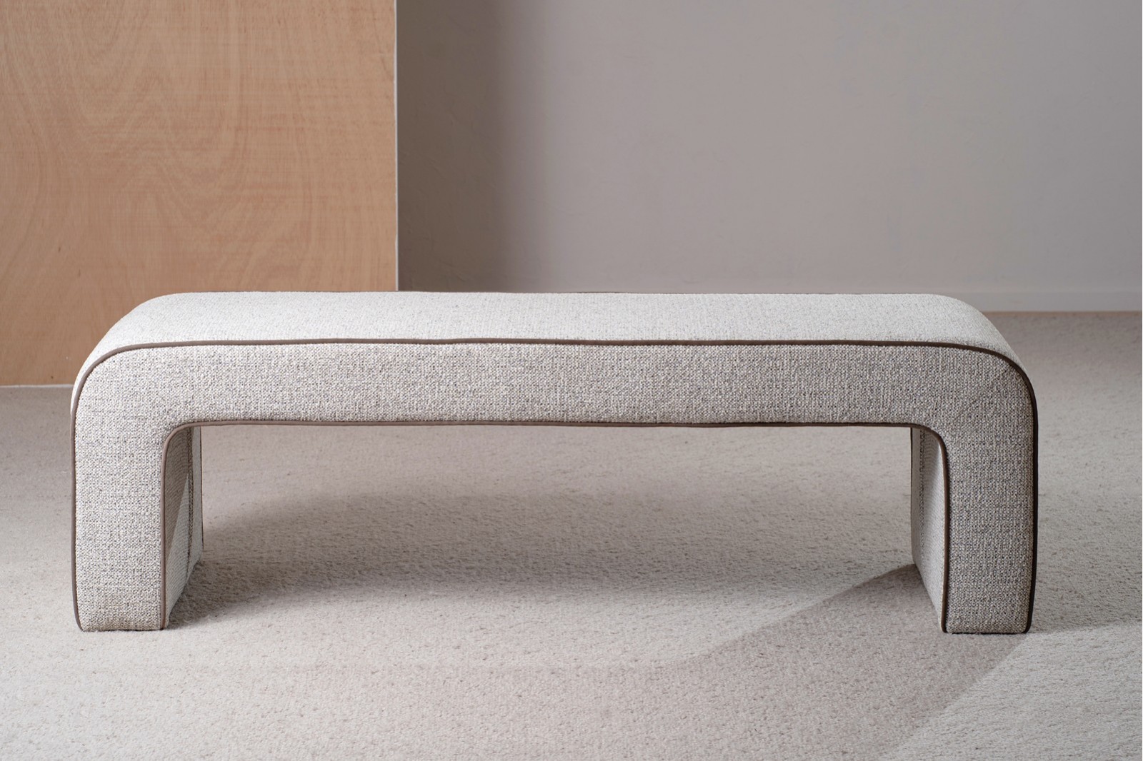 XELA BENCH. IVORY  GRAY  TAUPE