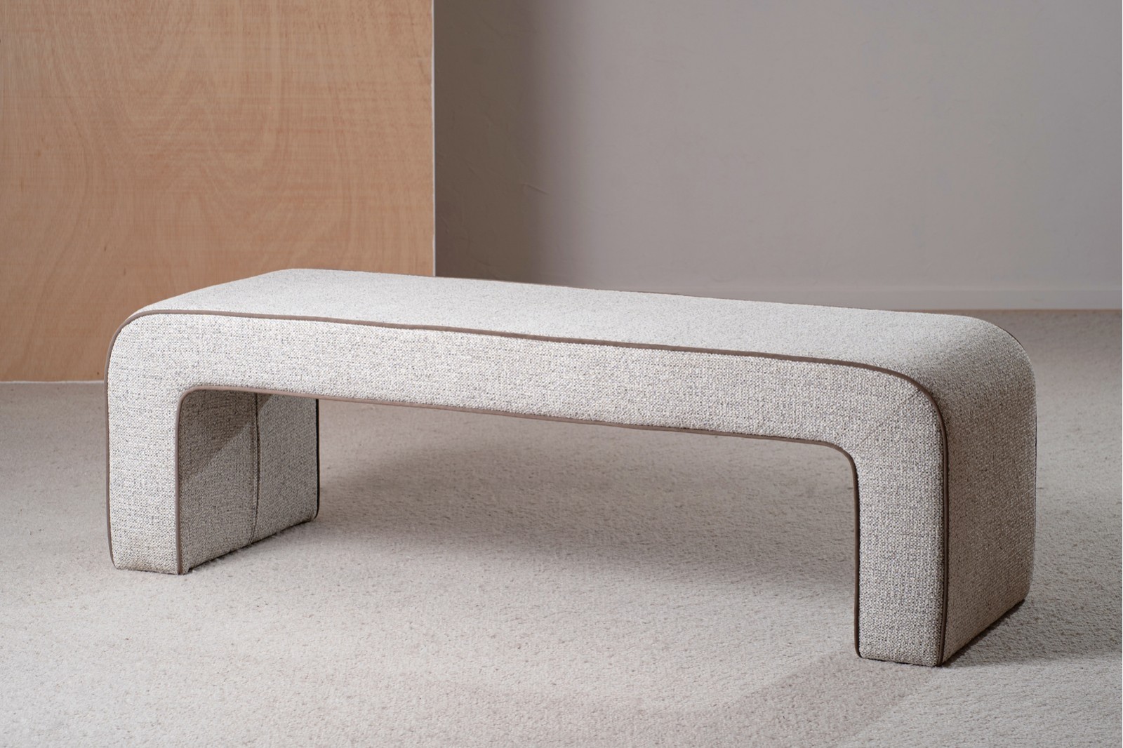XELA BENCH. IVORY  GRAY  TAUPE