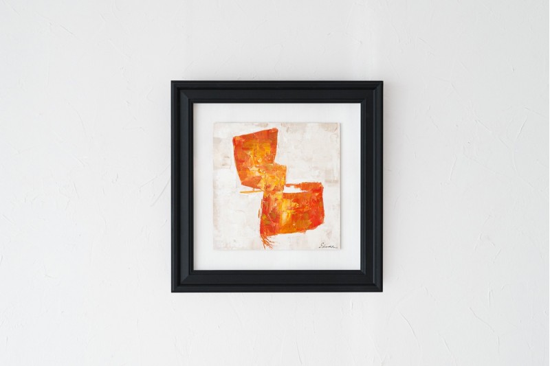 TABLEAU ABSTRAIT ORANGE