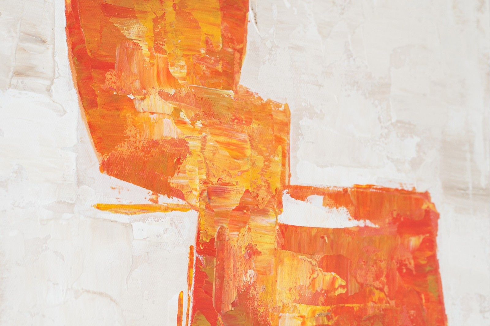 TABLEAU ABSTRAIT ORANGE
