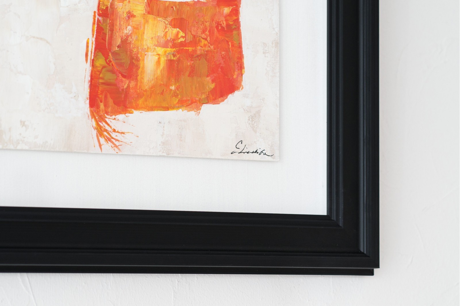 TABLEAU ABSTRAIT ORANGE