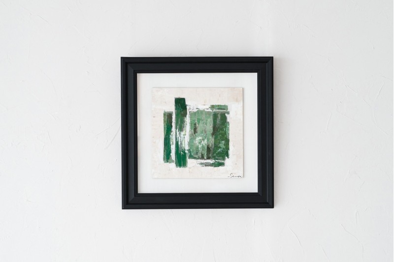 TABLEAU ABSTRAIT VERTE