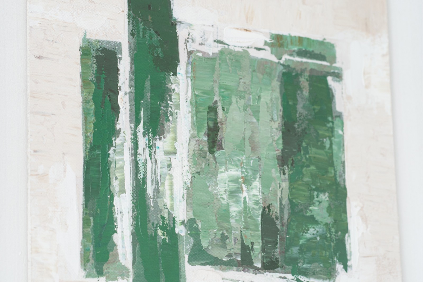 TABLEAU ABSTRAIT VERTE