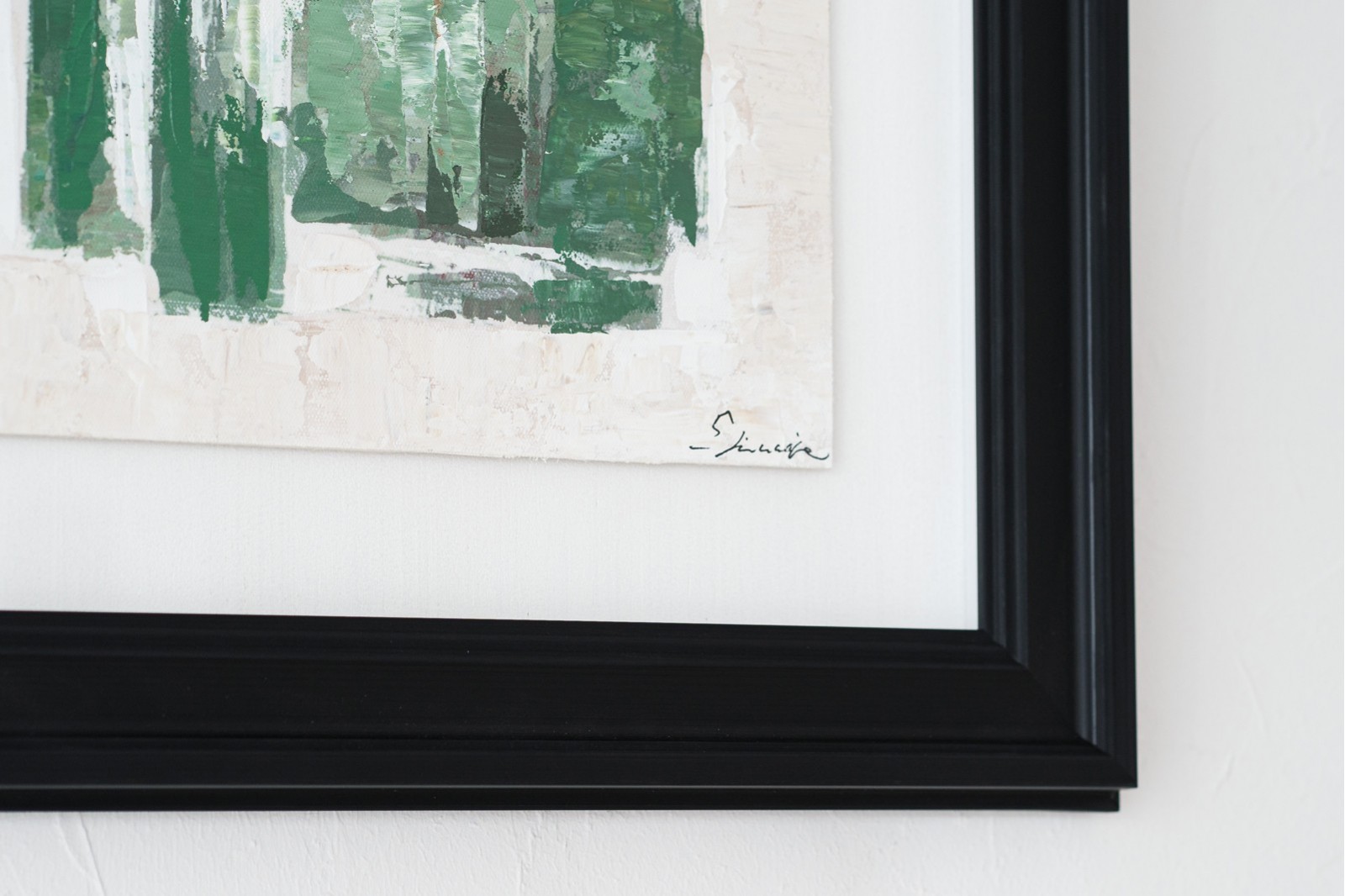 TABLEAU ABSTRAIT VERTE