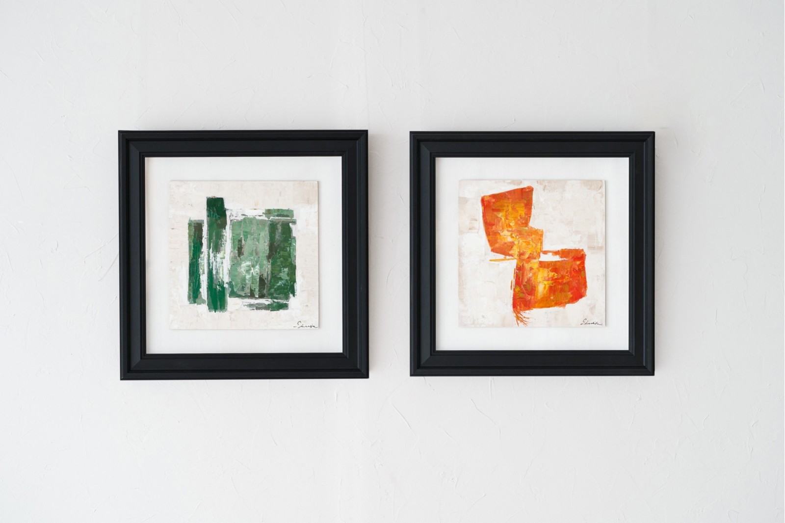 TABLEAU ABSTRAIT VERTE