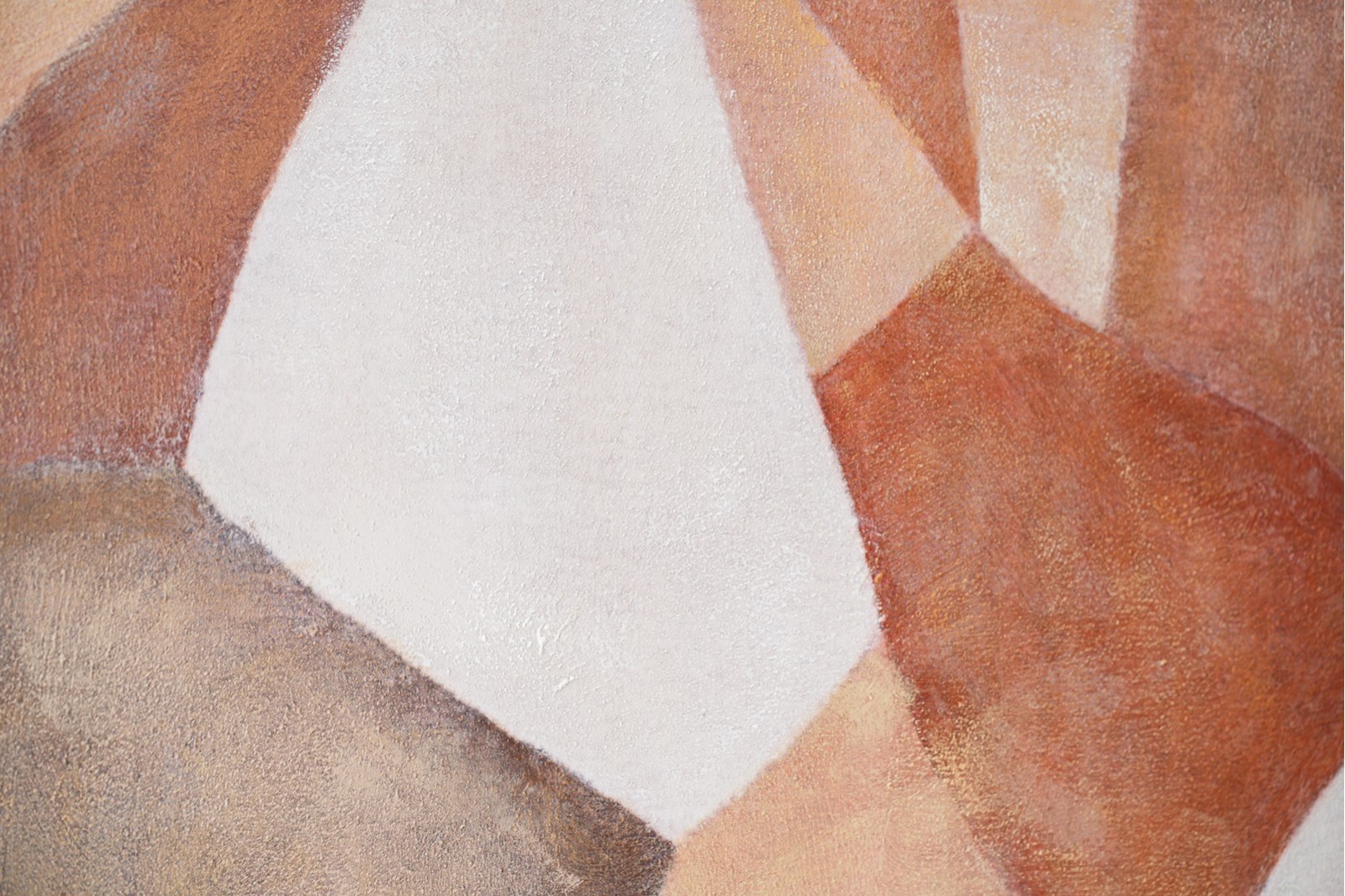 ABSTRACT PAINTING SHADOWS IN OCHRE N2