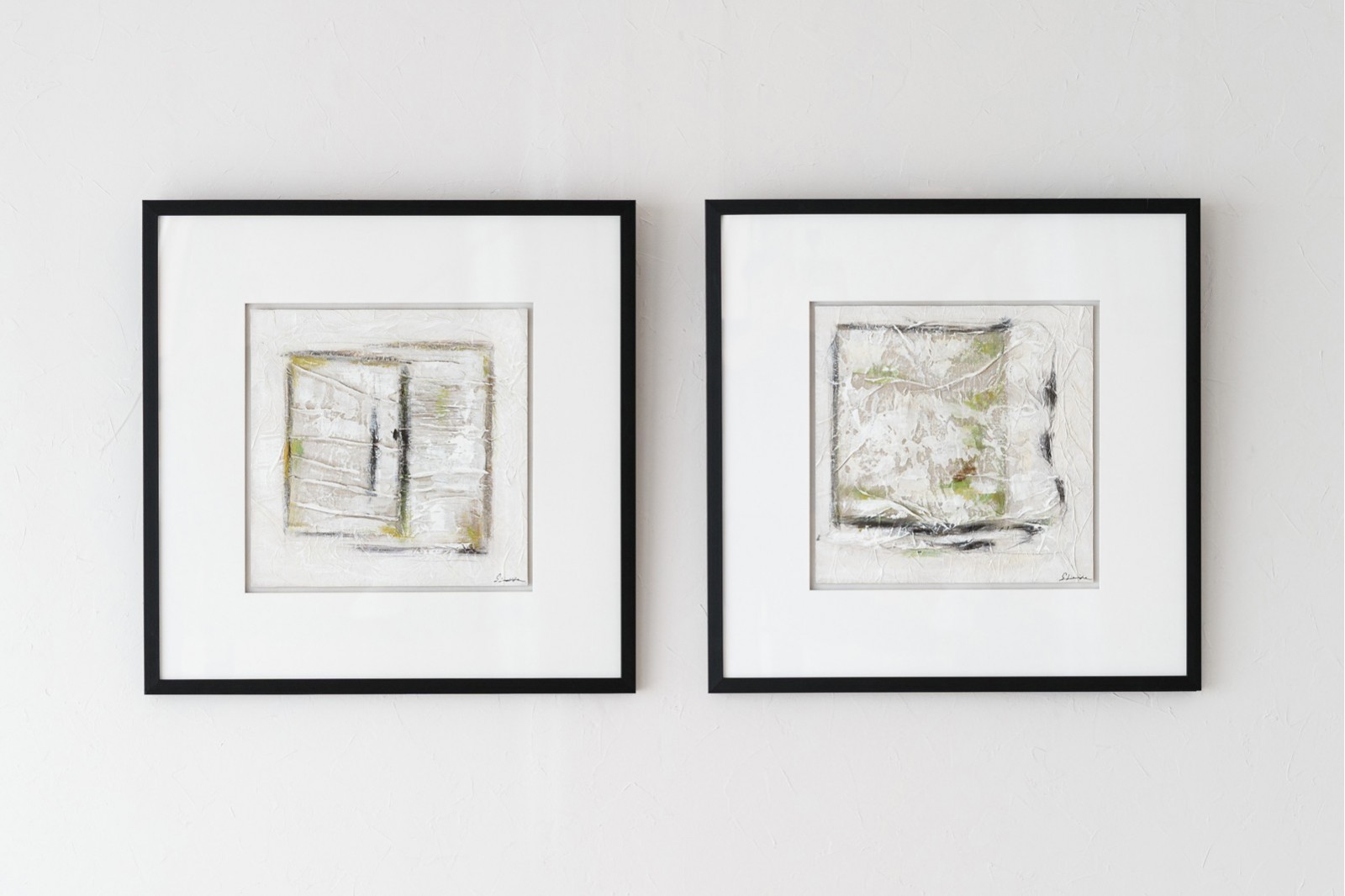 PEINTURE ABSTRAITE SUR LIN N2