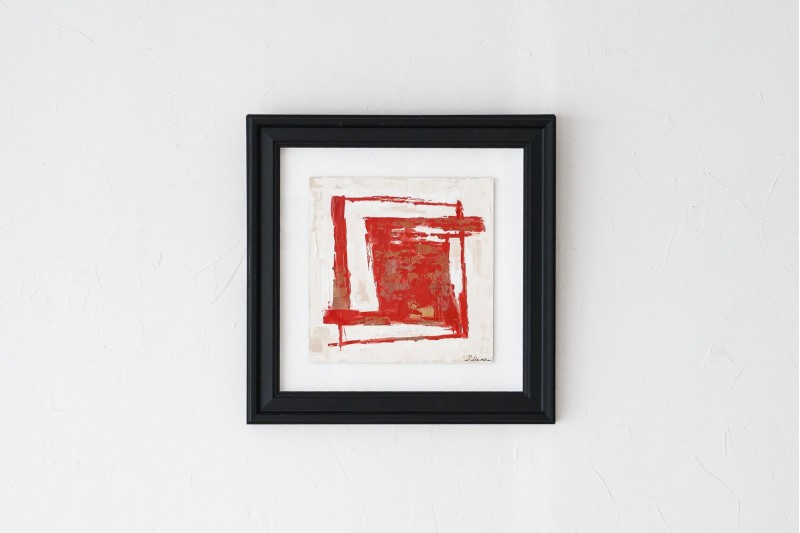 TABLEAU ABSTRAIT ROUGE