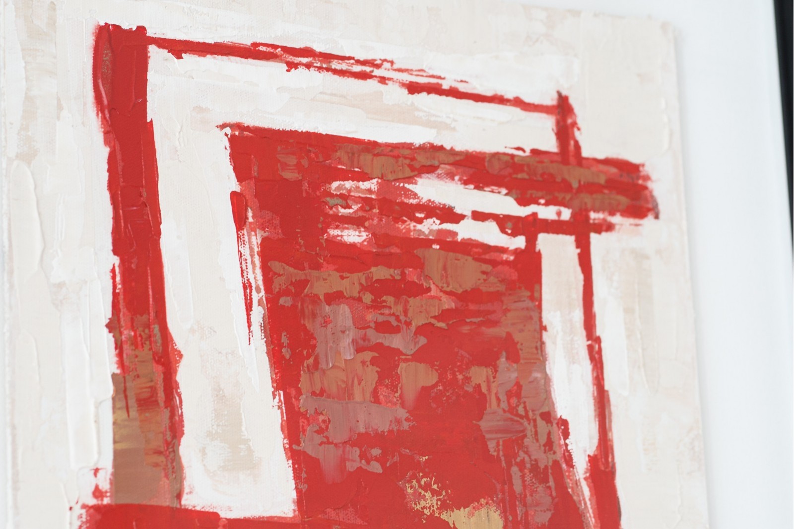 TABLEAU ABSTRAIT ROUGE