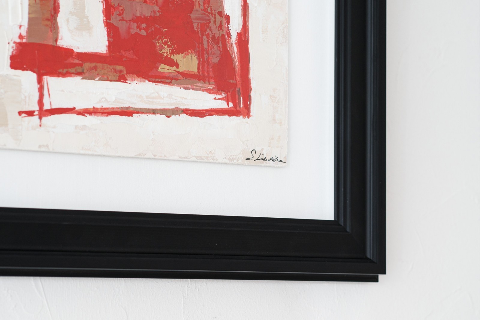 TABLEAU ABSTRAIT ROUGE