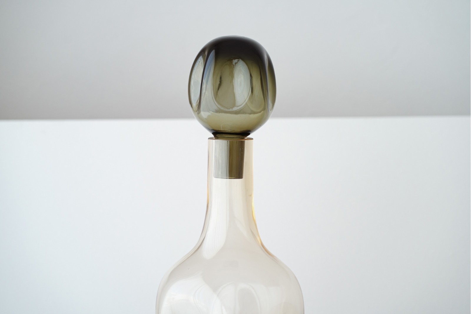 ALLA COLLECTION: GREEN AND SMOKE GLASS BOTTLES