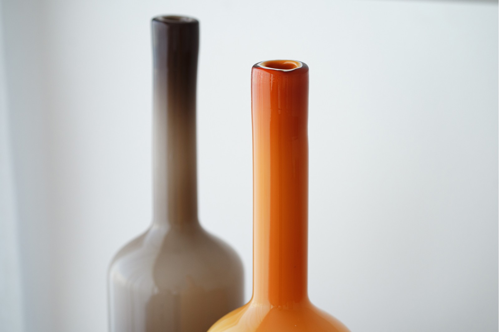 XELA COLLECTION: GREY AMBER GLASS BOTTLES