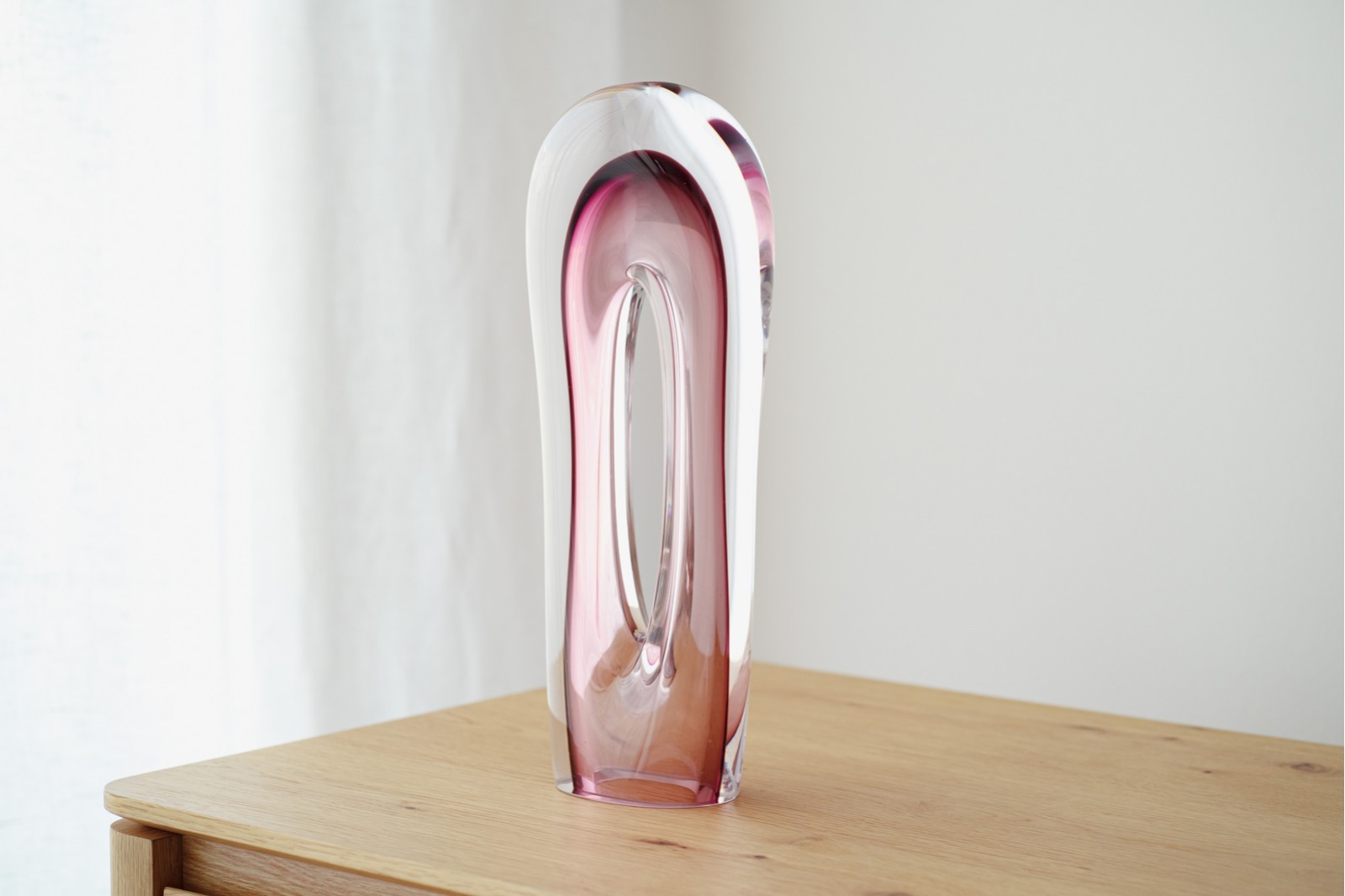 NAIA COLLECTION: OCHRE PINK GLASS SCULPTURES