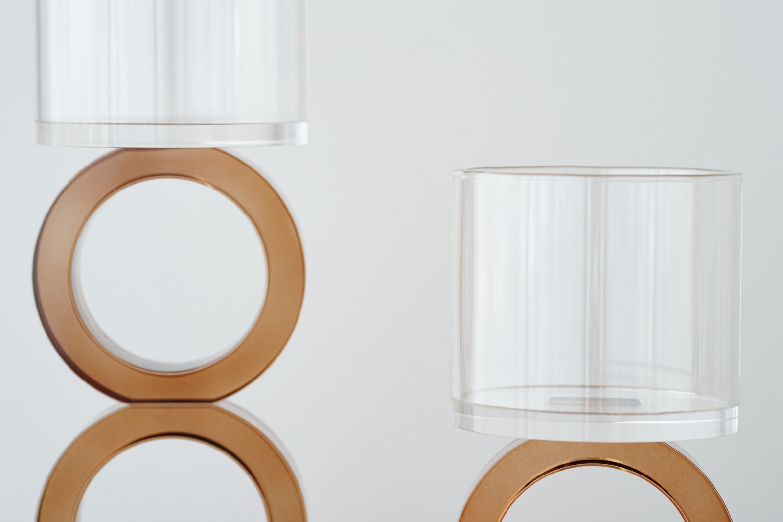 OURO COLLECTION: COLOURED CRYSTAL CANDLE HOLDERS