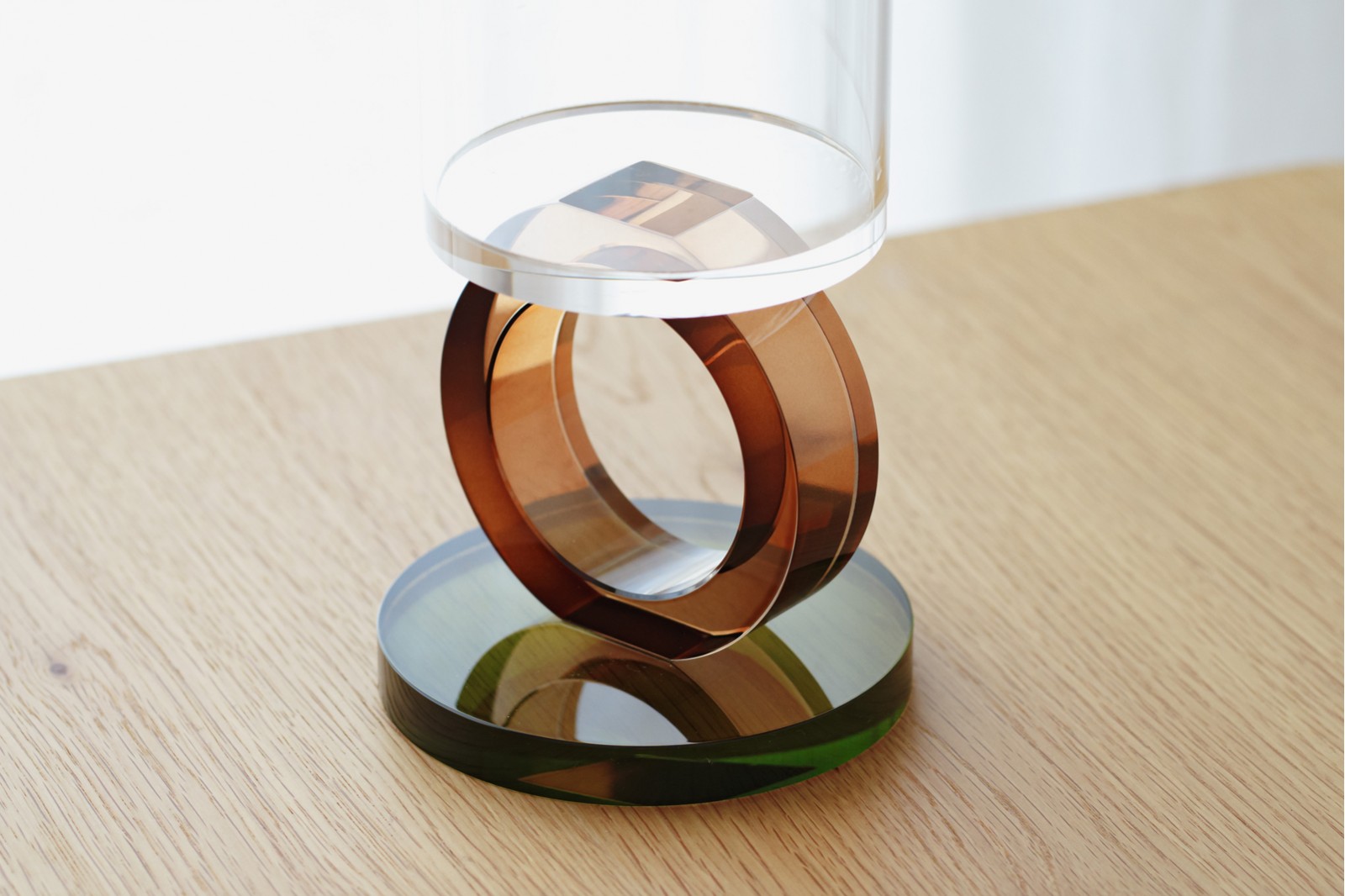 OURO COLLECTION: COLOURED CRYSTAL CANDLE HOLDERS