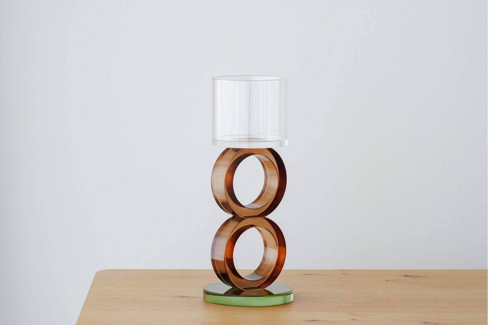 OURO COLLECTION: COLOURED CRYSTAL CANDLE HOLDERS