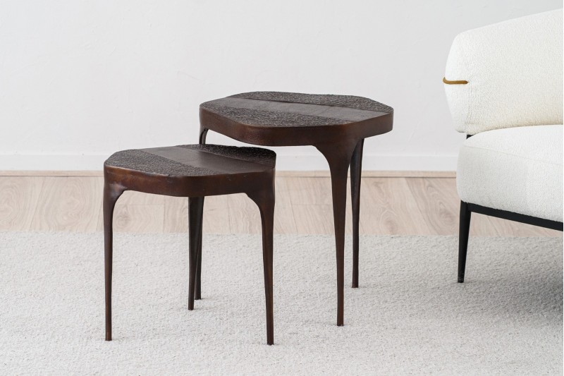 SET 2 SIDE TABLES. NAIN. OXIDE