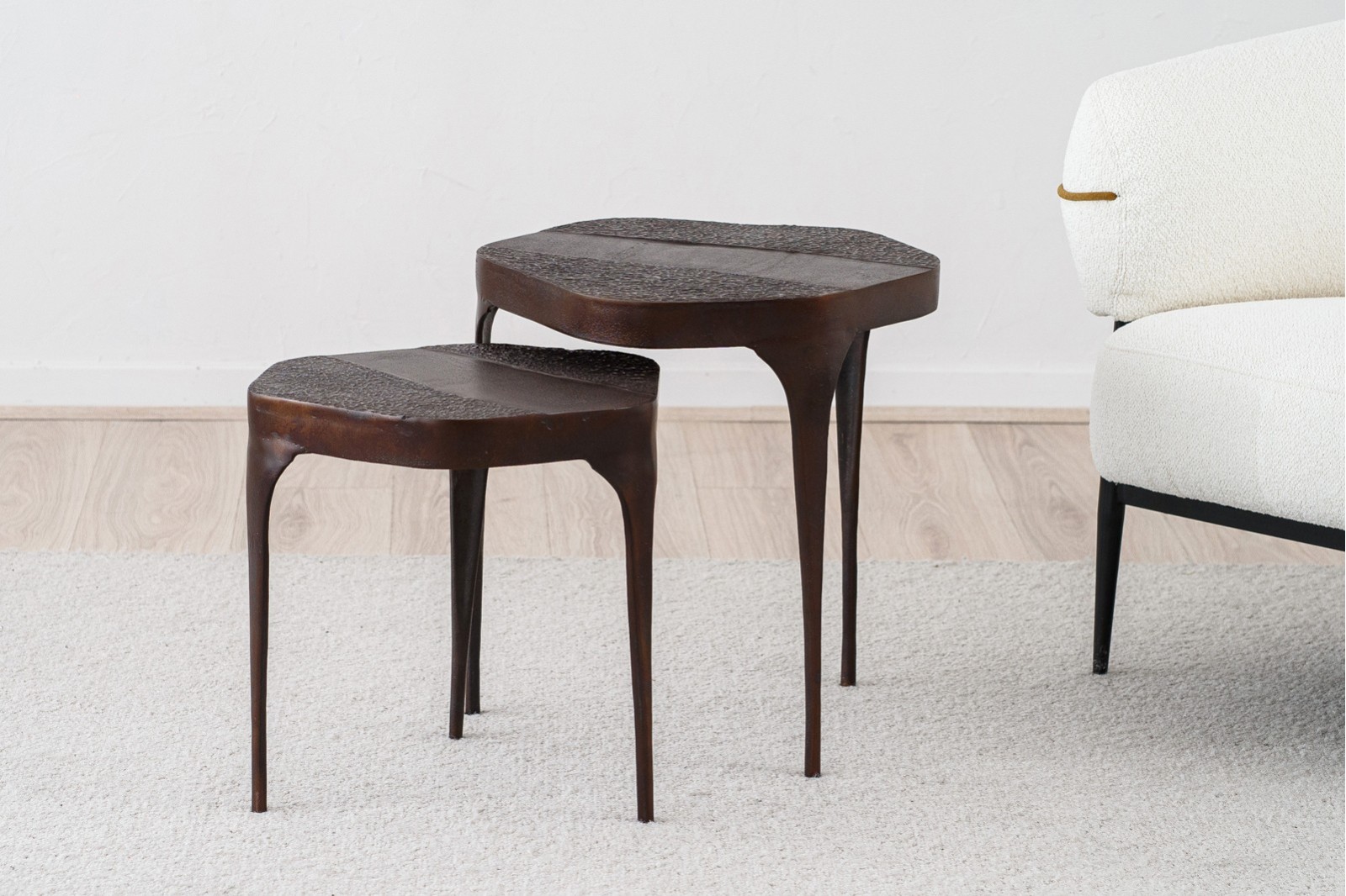 SET 2 SIDE TABLES. NAIN. OXIDE