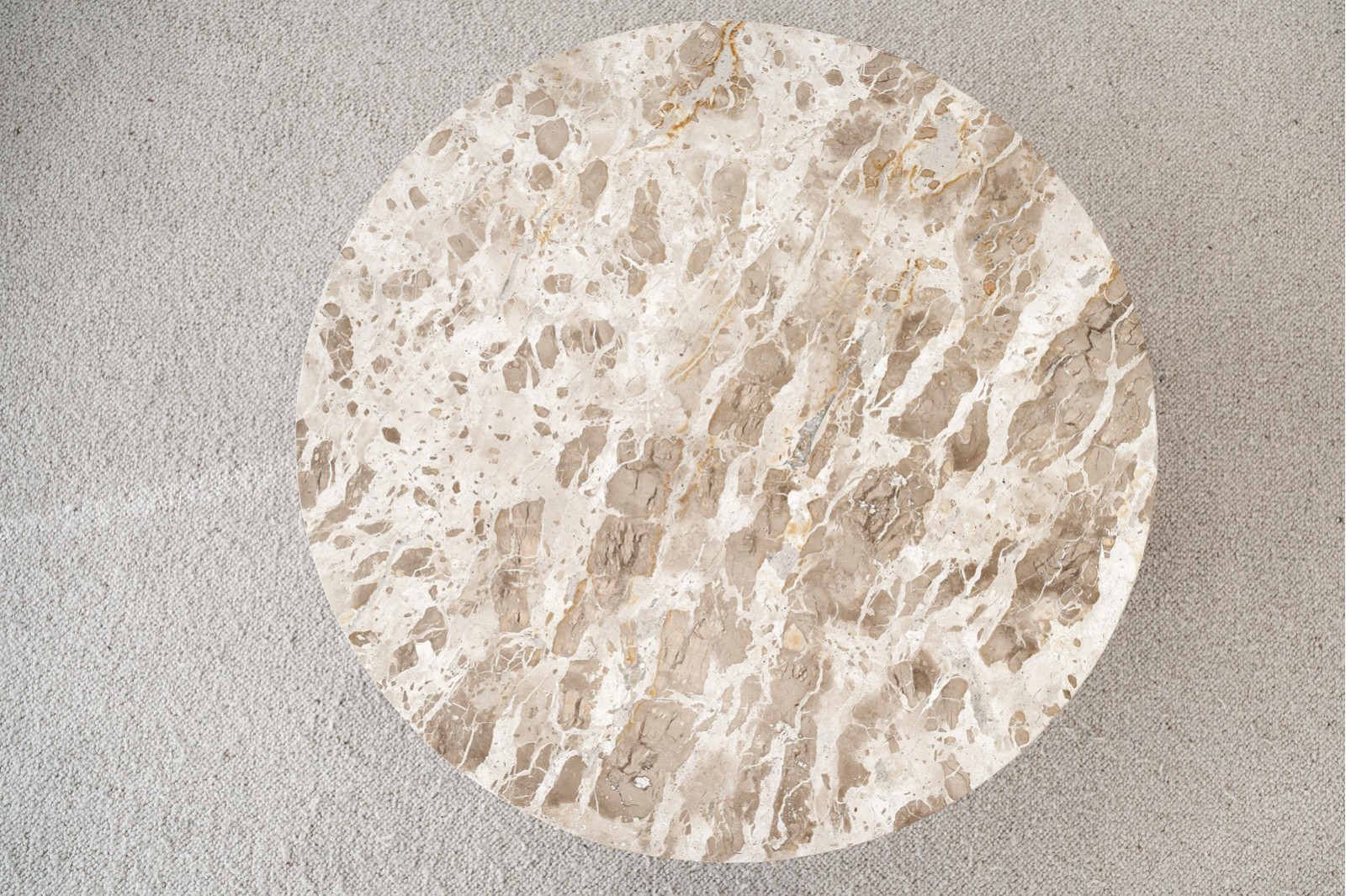 COFFEE TABLE MAYA. OXIDE FINISH METAL AND MARBLE